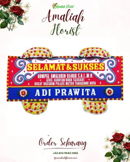 Papan Bunga Ucapan Selamat Laksana